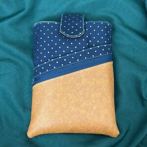 Handmade Book sleeve cover three pockets